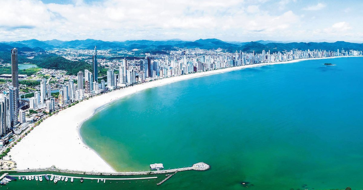 Panorama da Praia Central de Balneário Camboriú